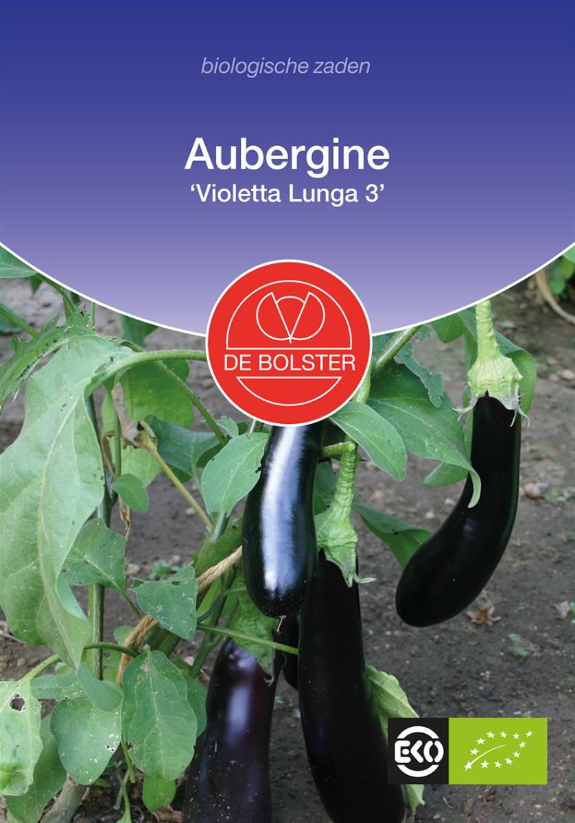 Aubergine Aubergine 'Violetta Lunga 3 Biologisch - Feggies