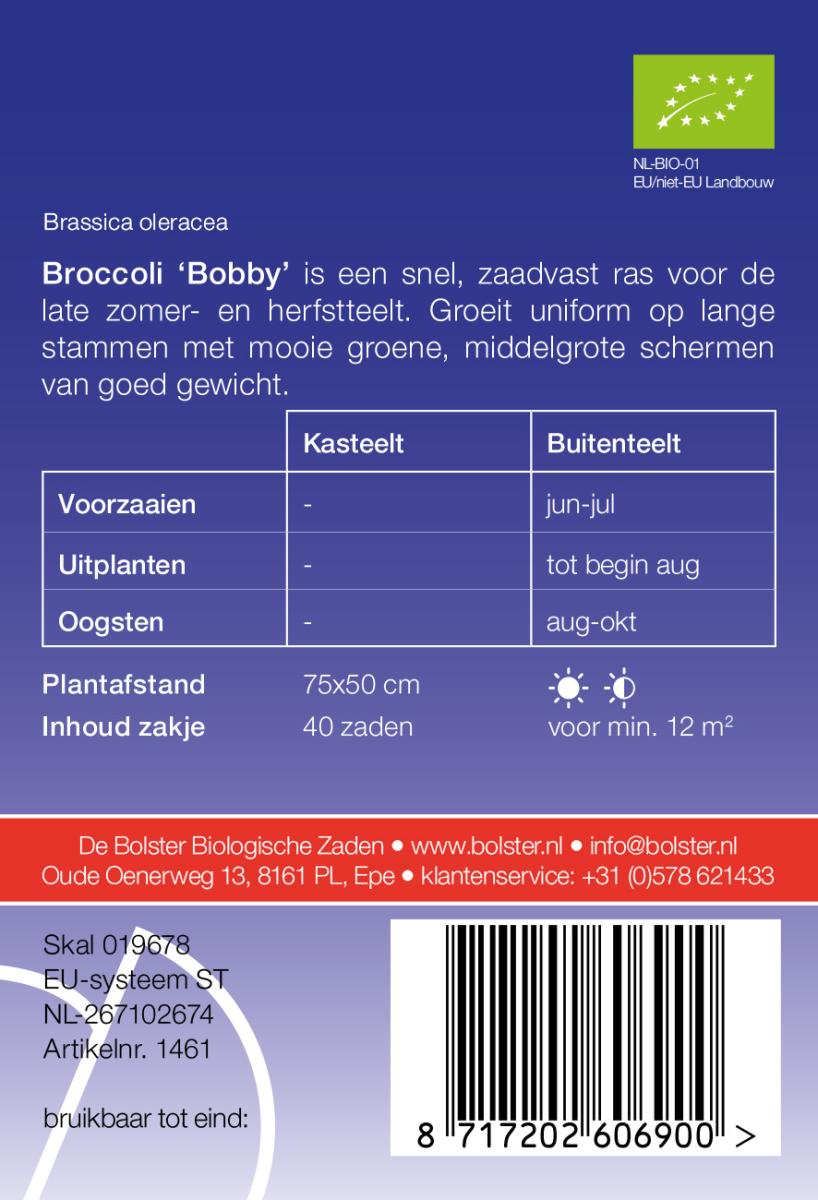 Broccoli 'Bobby' Biologisch - Feggies