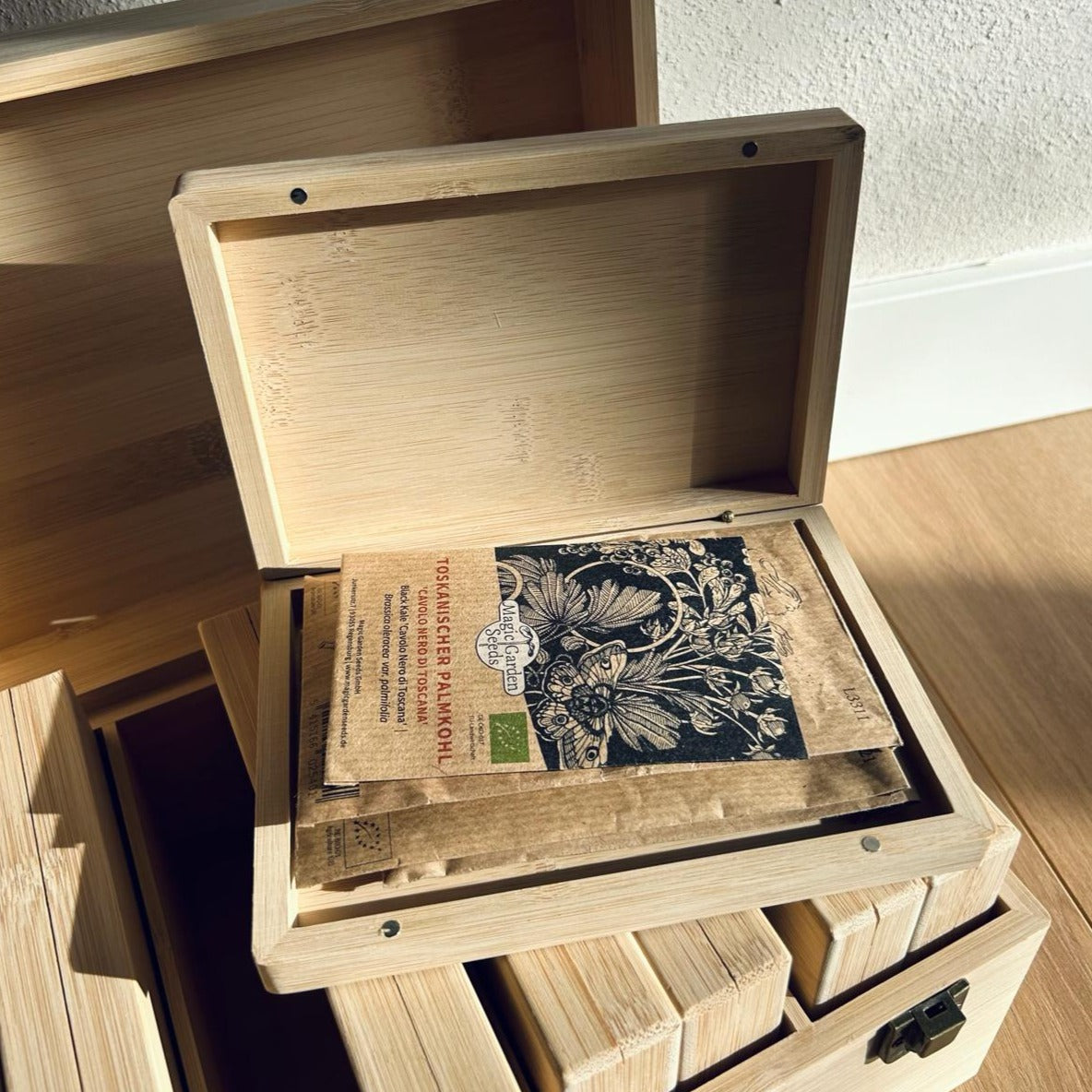 Feggies Samen-Aufbewahrungsbox Bambus 
