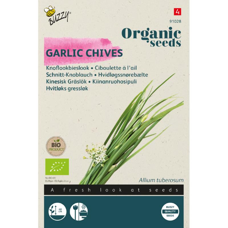 Organic Knoflookbieslook zaden - Feggies