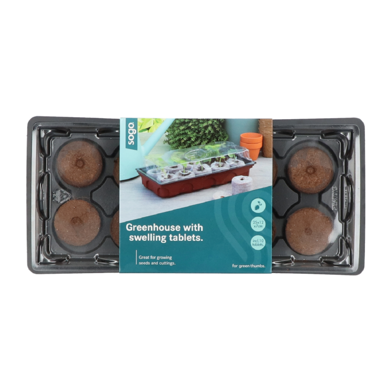 Kweekkasje incl. 10 aardetabletten (4.5x25.5x12cm) - Feggies