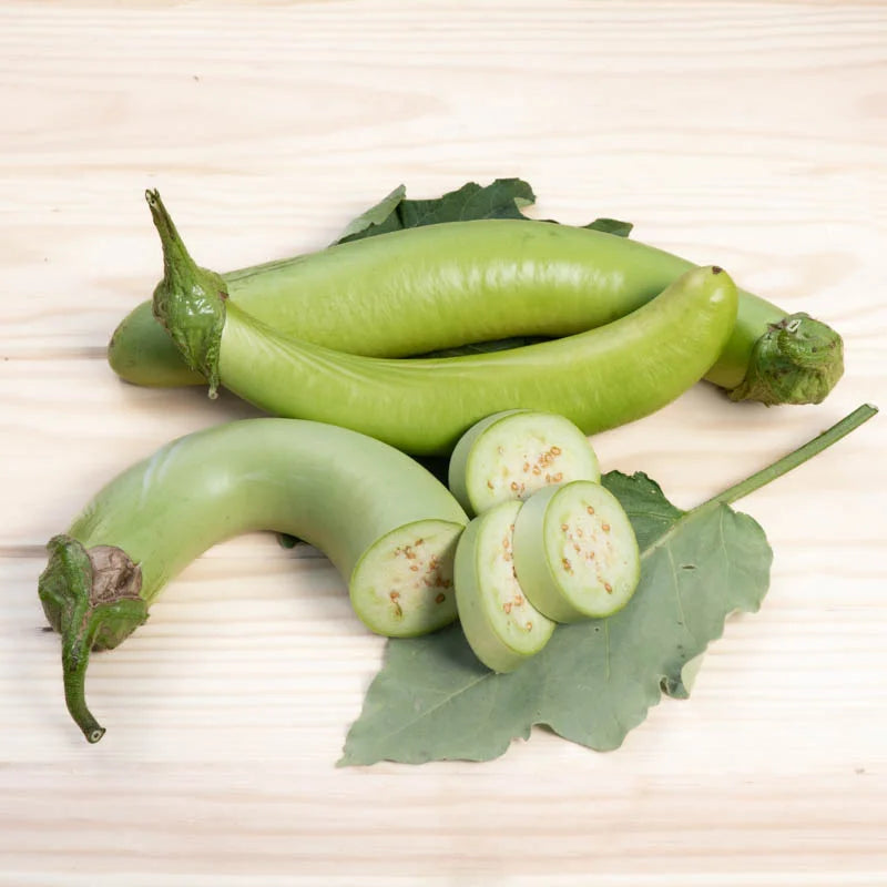 Aubergine Thaise Lange Groene Biologisch - Feggies