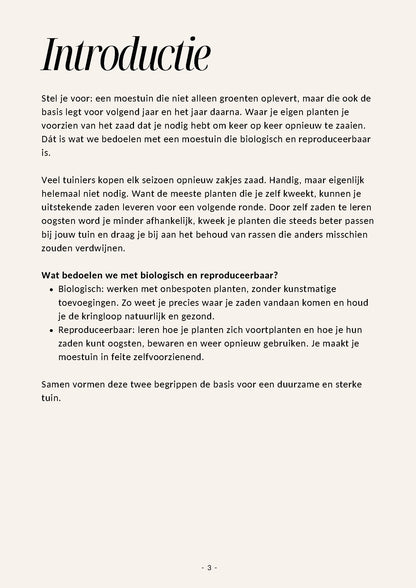 Feggies E-book - Zelf zaden oogsten