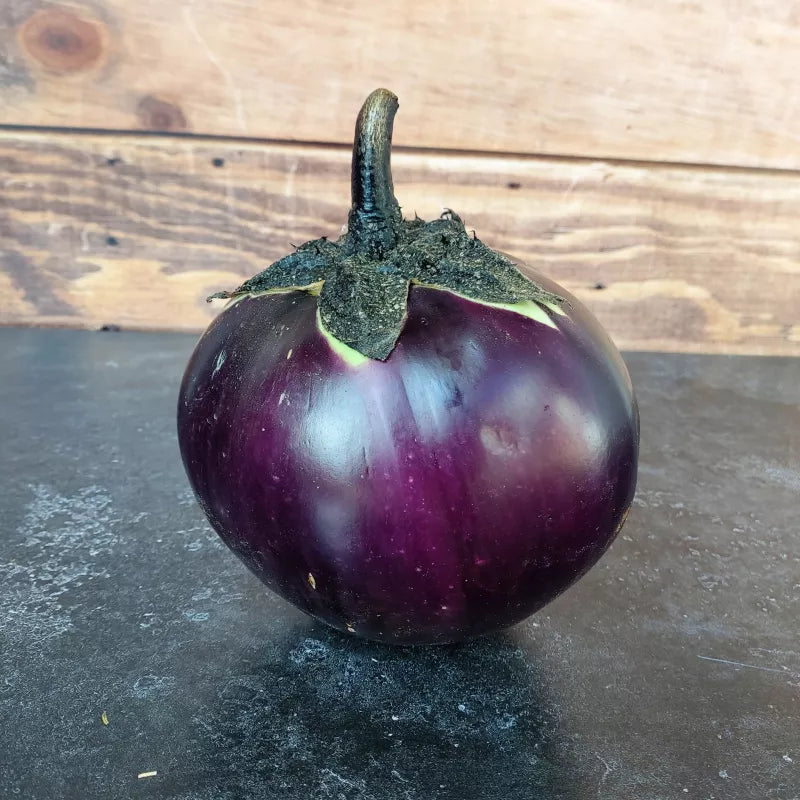 Aubergine Runde aus Valencia Samen Bio - Feggies