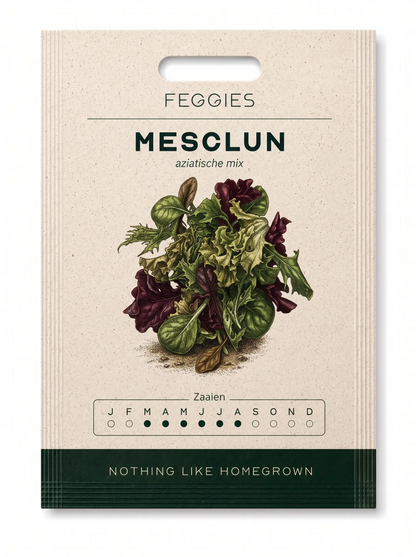 Mesclun aziatische mix – biologische slazaden (doorplukker)