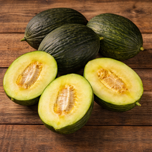 Wintermelone Grün Olive aus Spanien – biologische Melonensamen