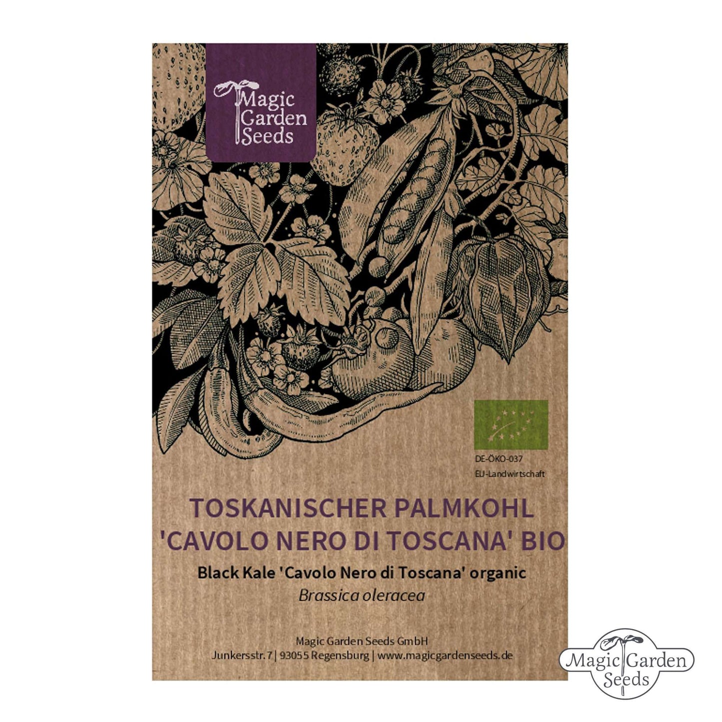Toskanische Palmkohlsamen 'Cavolo Nero di Toscana' aus biologischem Anbau