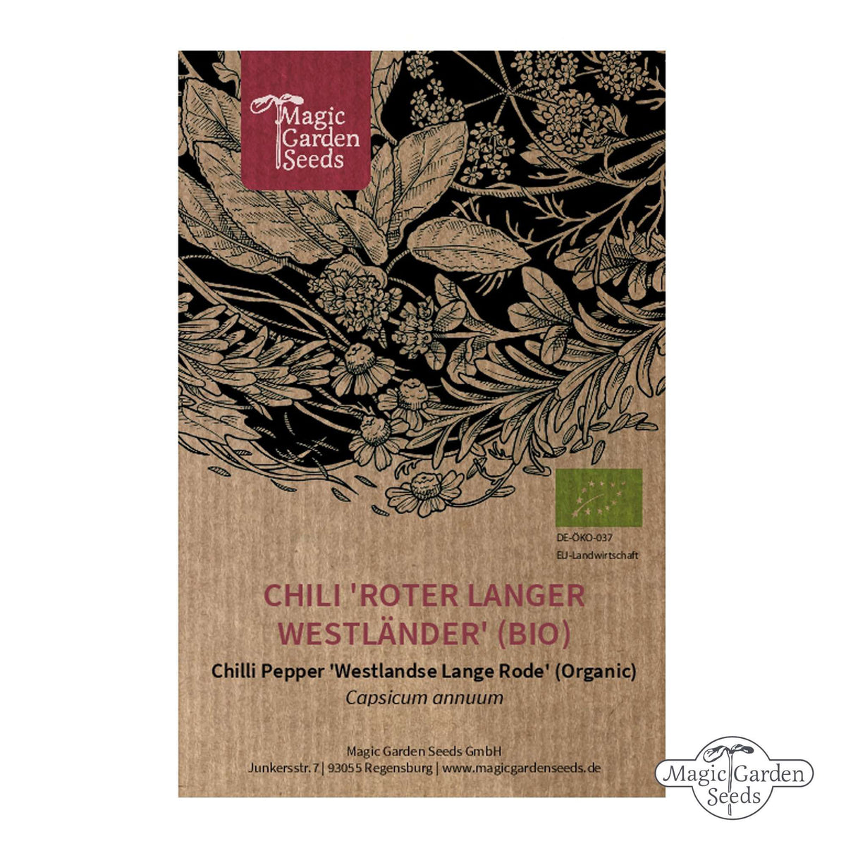 Chilipeper 'Westlandse Lange Rode' – Biologische zaden - Feggies